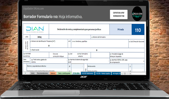 NUEVO Liquidador de Impuesto de Renta Personas Jurídicas Año gravable 2024